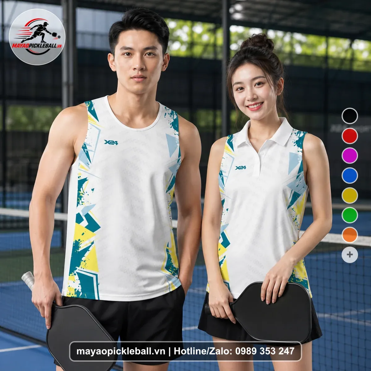 Bộ Quần Áo Pickleball PND-PB-118 Trắng
