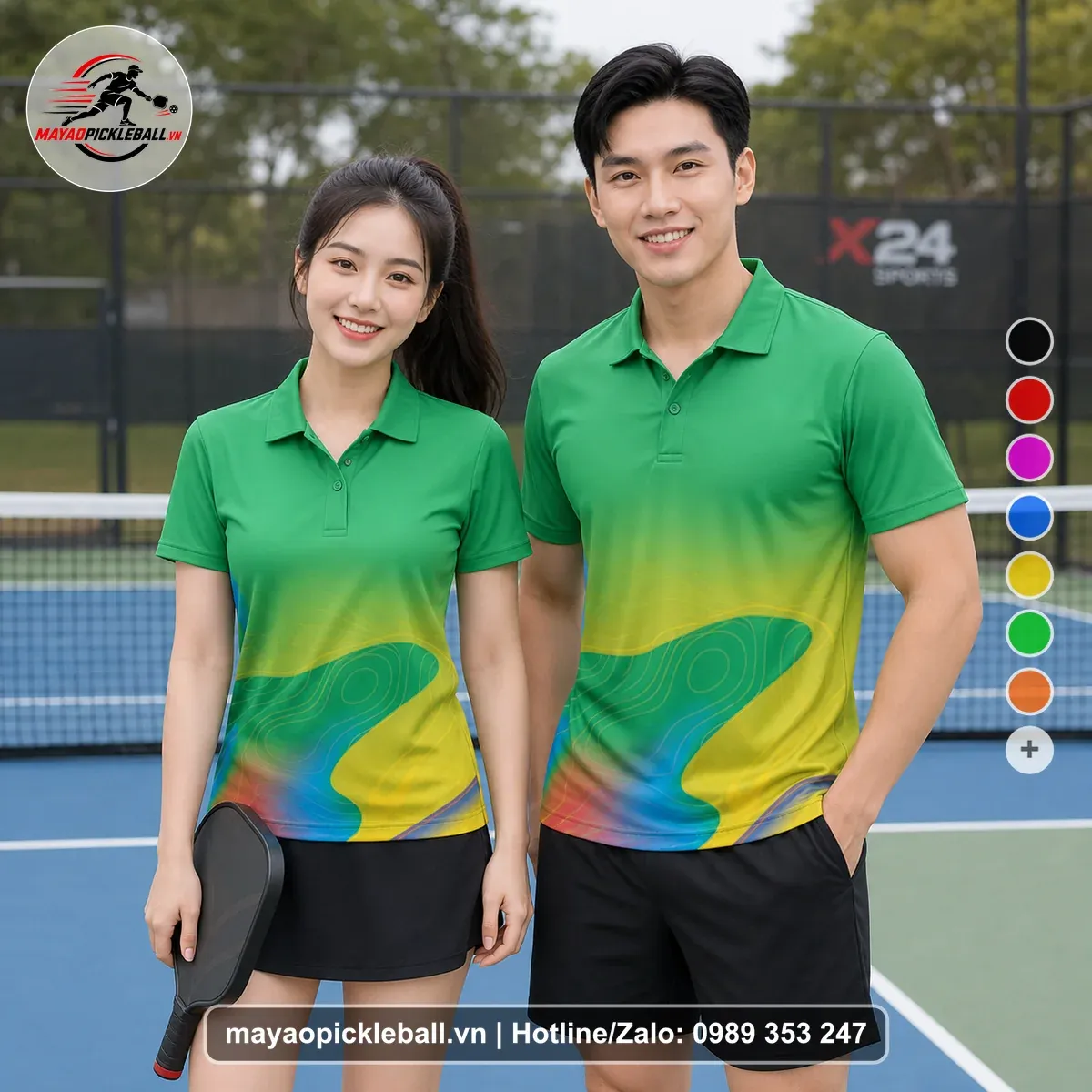 Bộ Quần Áo Pickleball PND-PB-120 Xanh