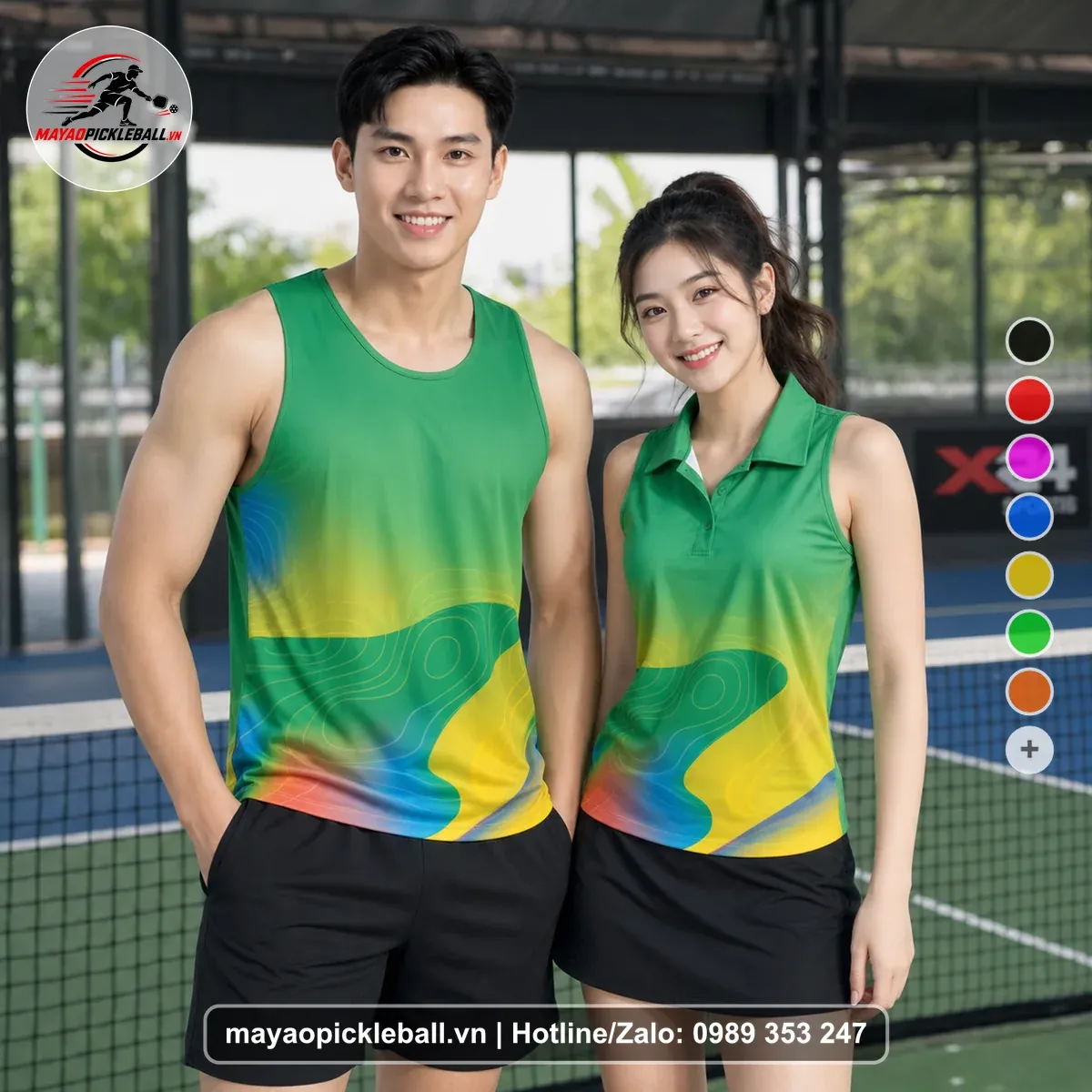 Bộ Quần Áo Pickleball PND-PB-120 Xanh