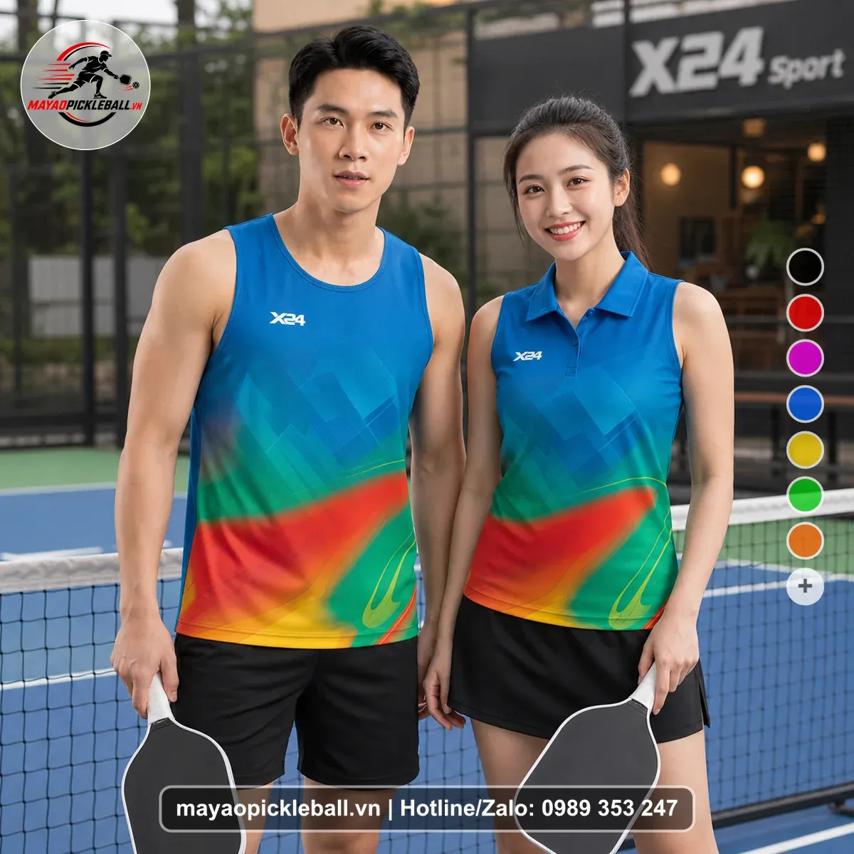 Bộ Quần Áo Pickleball PND-PB-121 Xanh