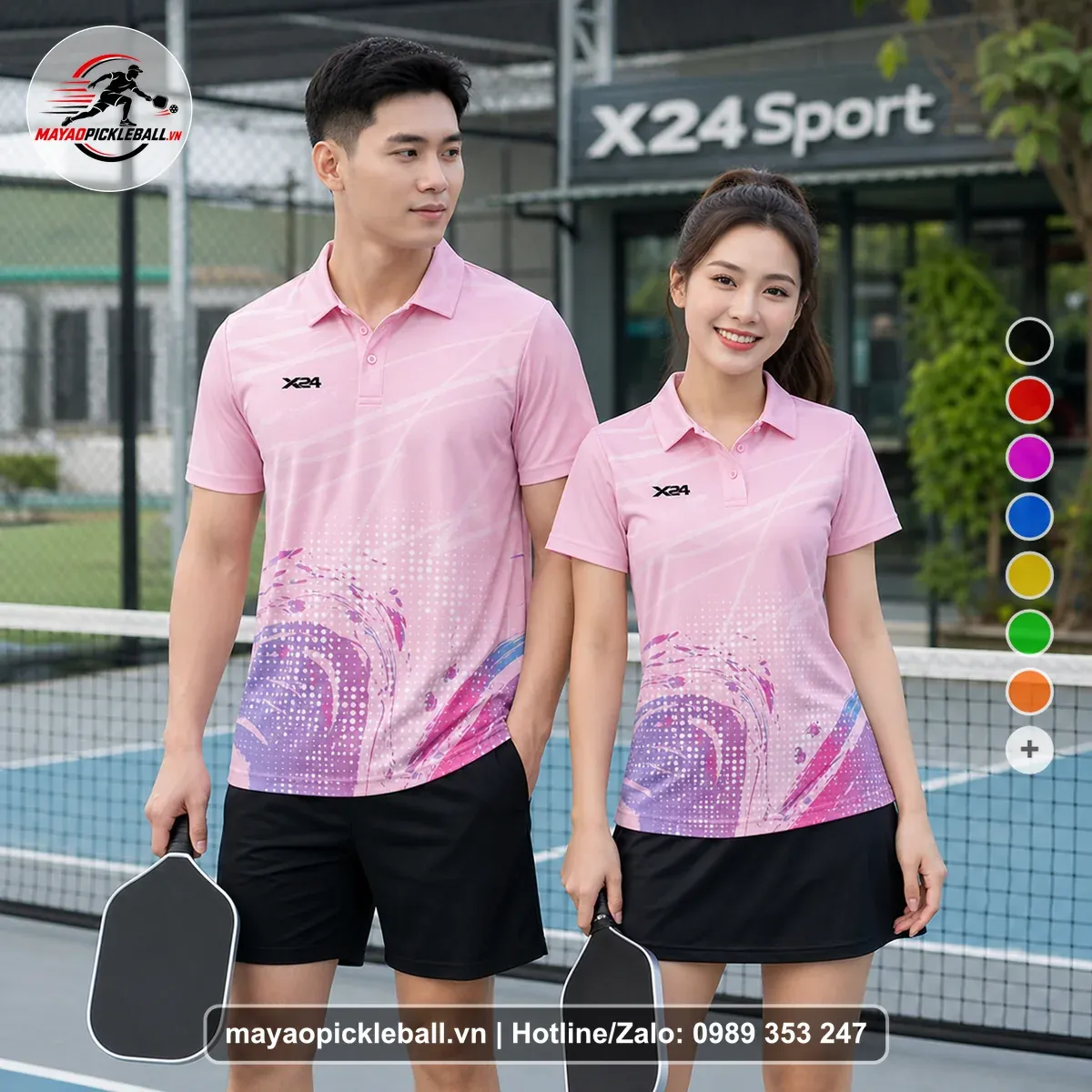 Bộ Quần Áo Pickleball PND-PB-125 Hồng
