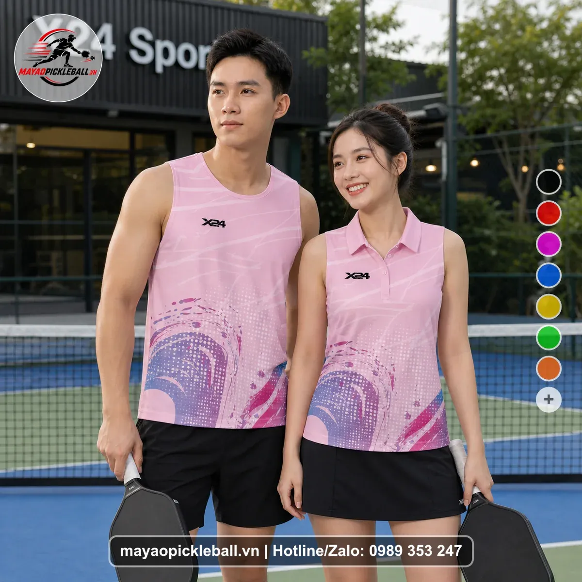 Bộ Quần Áo Pickleball PND-PB-125 Hồng