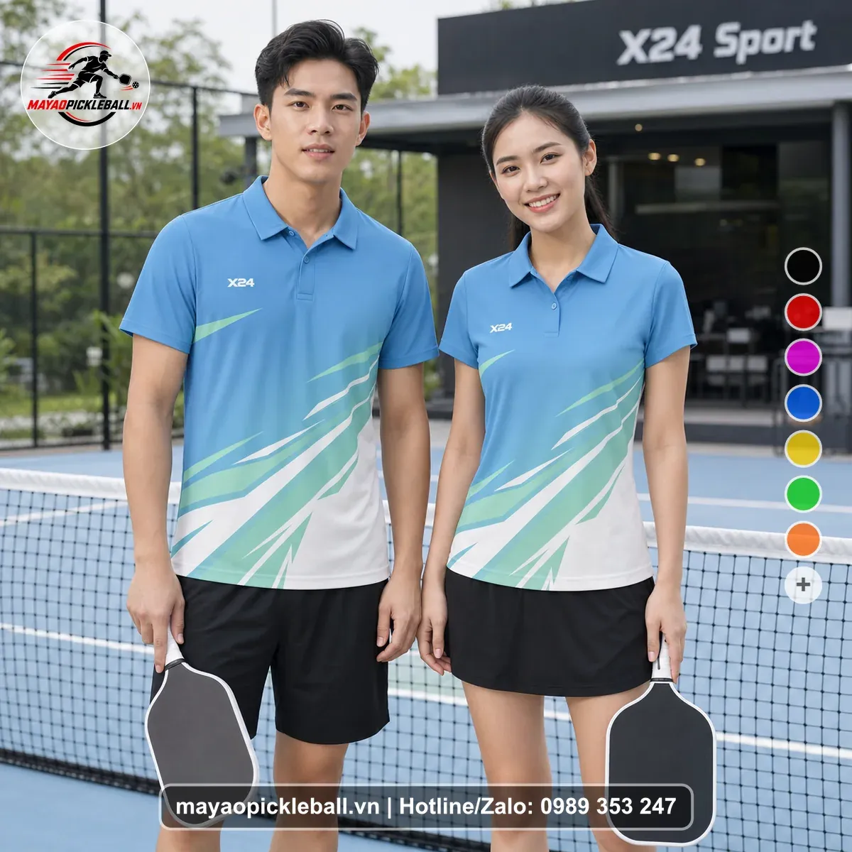 Bộ Quần Áo Pickleball PND-PB-127 Xanh