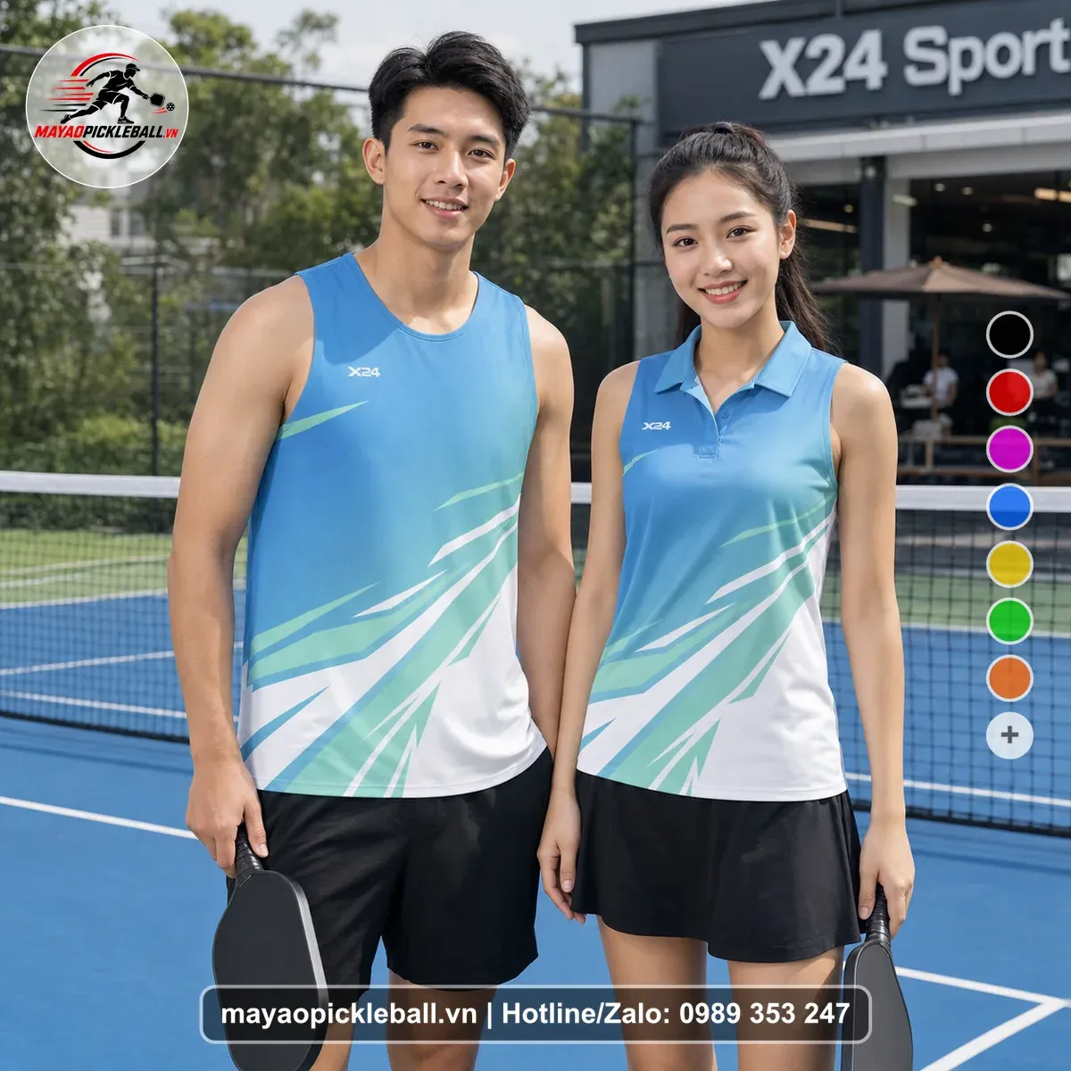 Bộ Quần Áo Pickleball PND-PB-127 Xanh