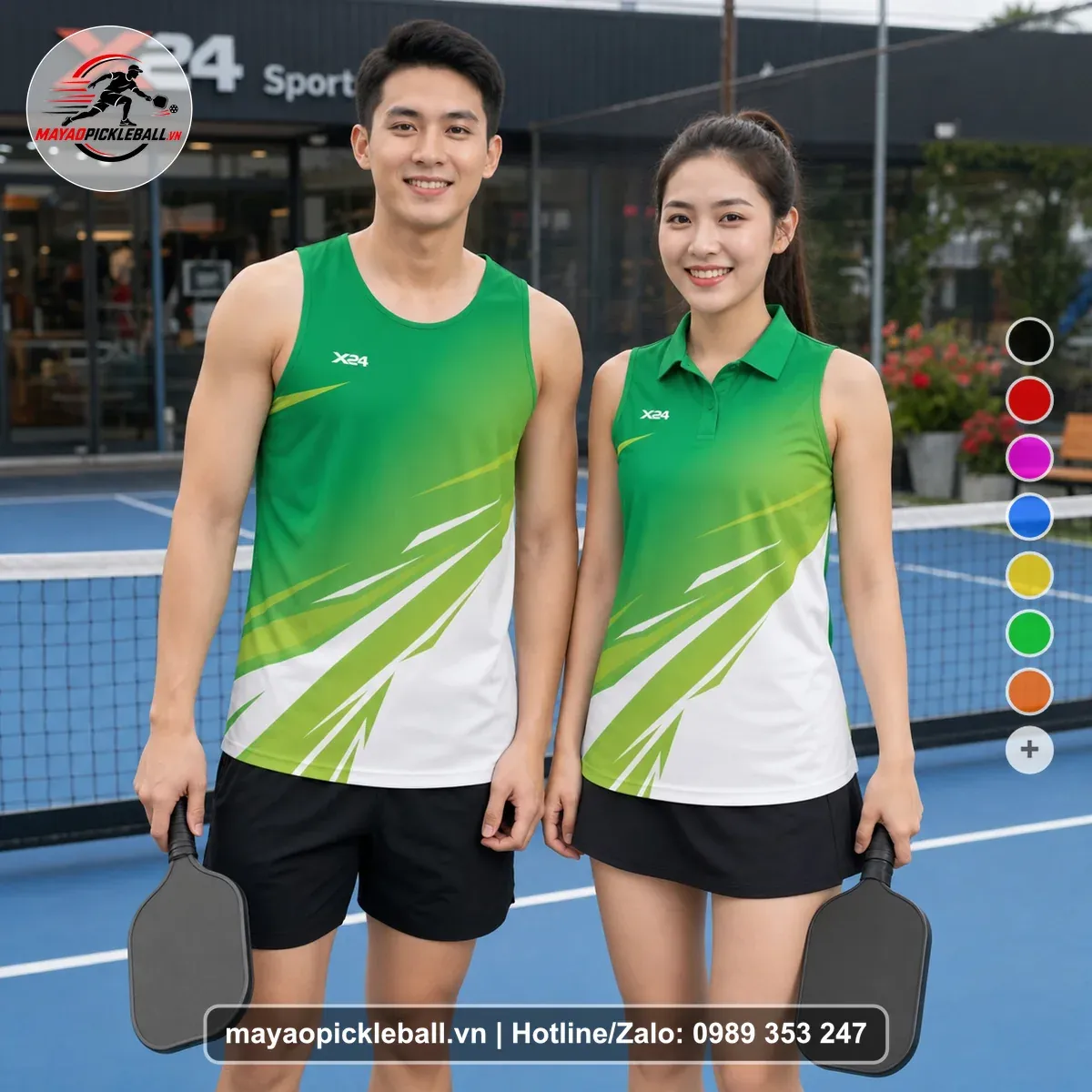 Bộ Quần Áo Pickleball PND-PB-128 Xanh
