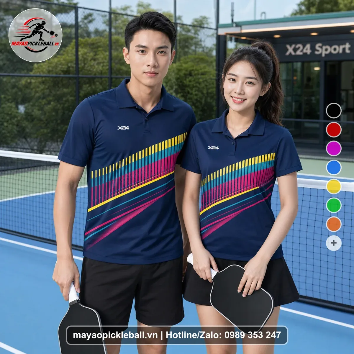 Bộ Quần Áo Pickleball PND-PB-131 Tím