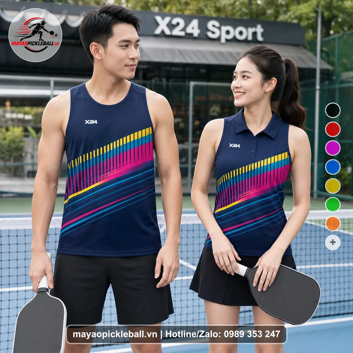 Bộ Quần Áo Pickleball PND-PB-131 Tím