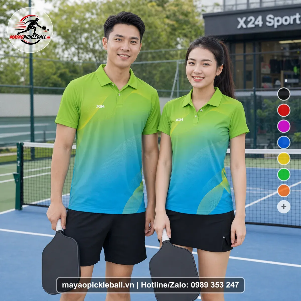 Bộ Quần Áo Pickleball PND-PB-133 Xanh