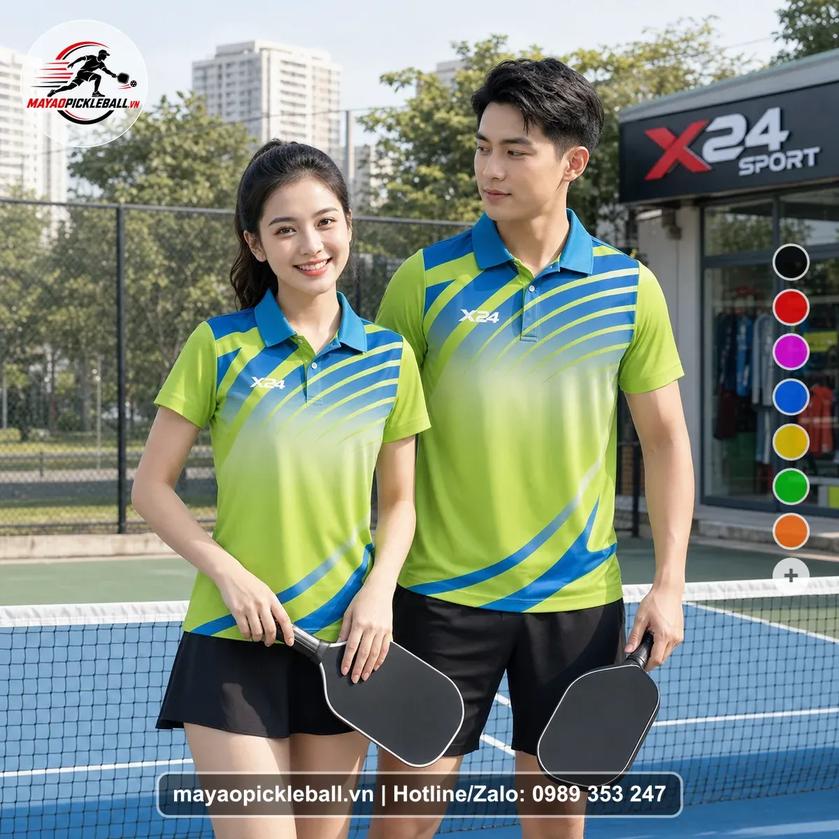 Bộ Quần Áo Pickleball PND-PB-137 Xanh
