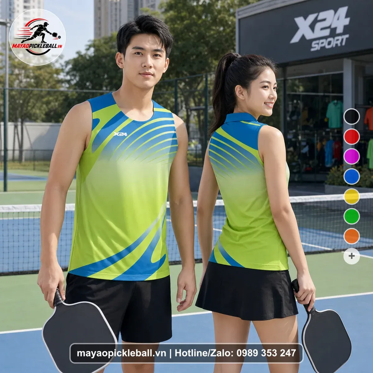 Bộ Quần Áo Pickleball PND-PB-137 Xanh