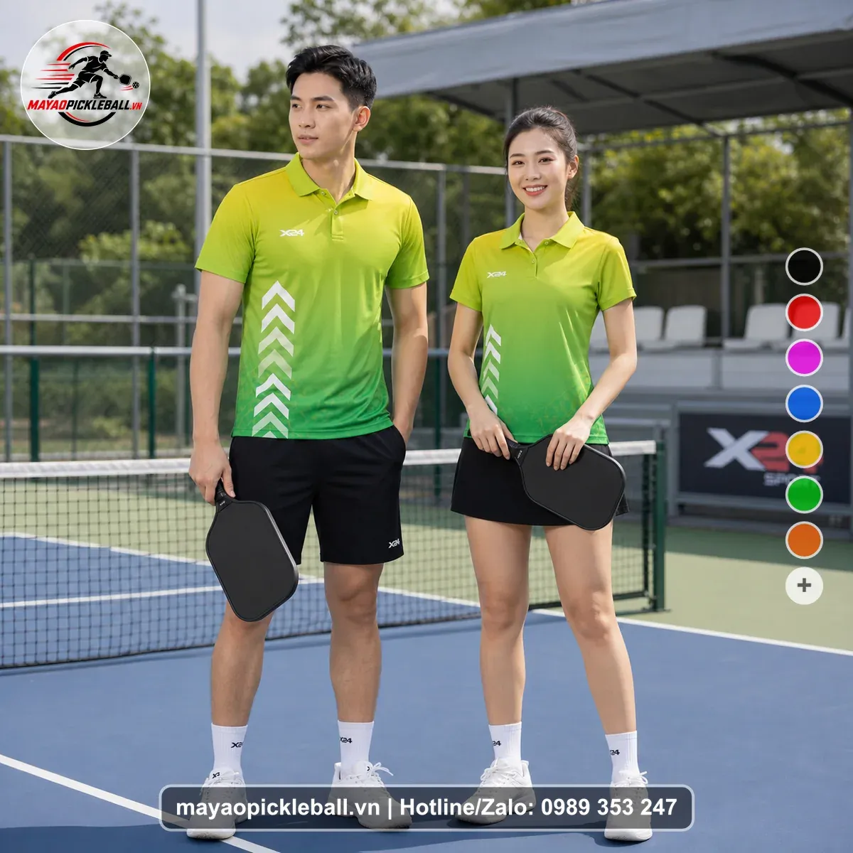 Bộ Quần Áo Pickleball PND-PB-141 Xanh