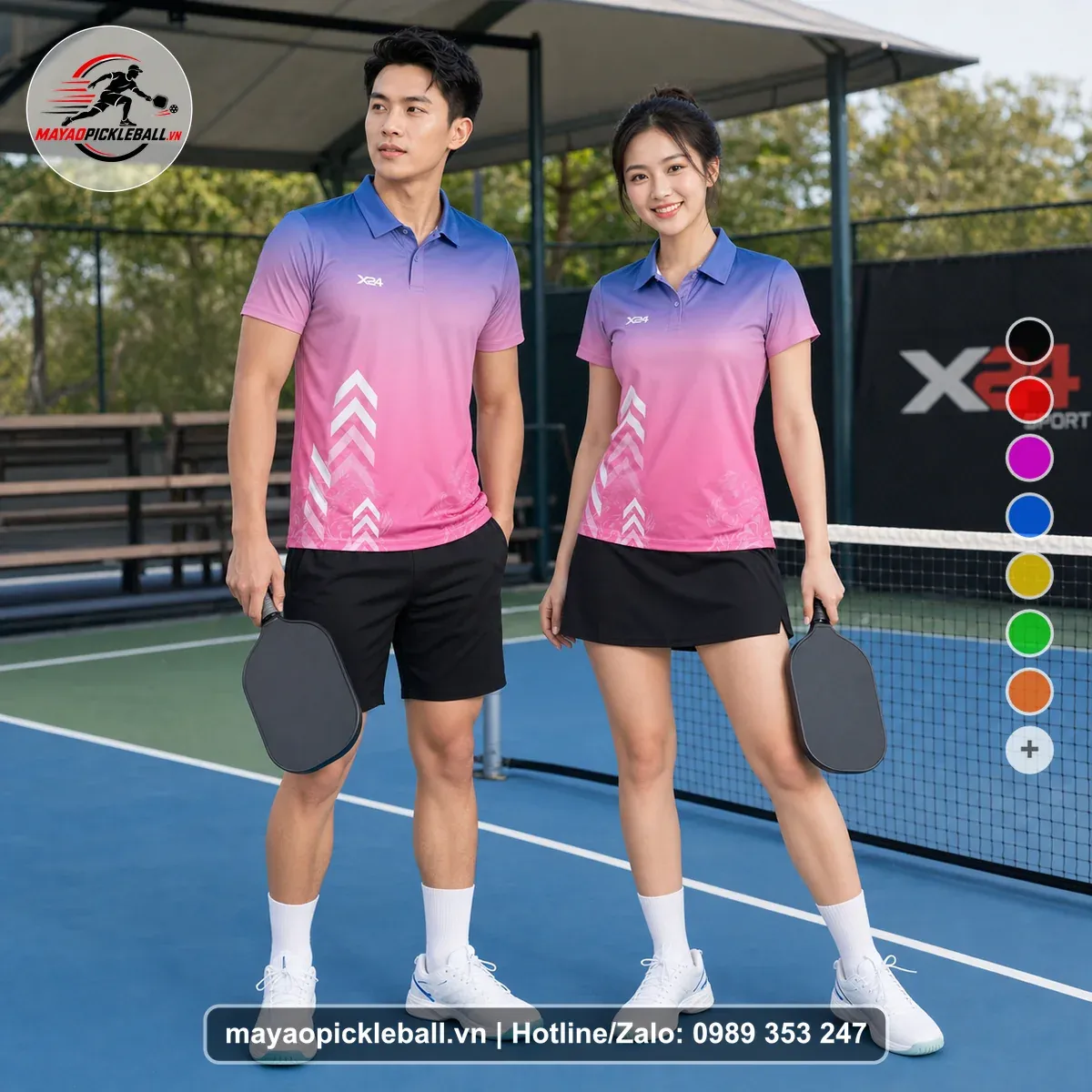 Bộ Quần Áo Pickleball PND-PB-143 Hồng