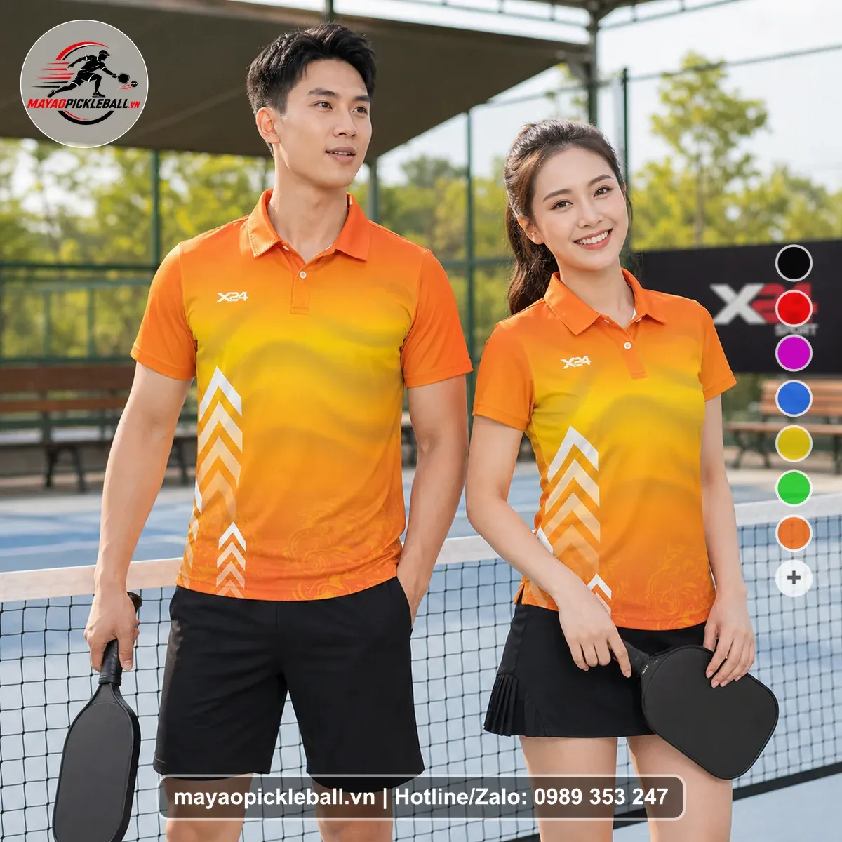 Bộ Quần Áo Pickleball PND-PB-148 Cam