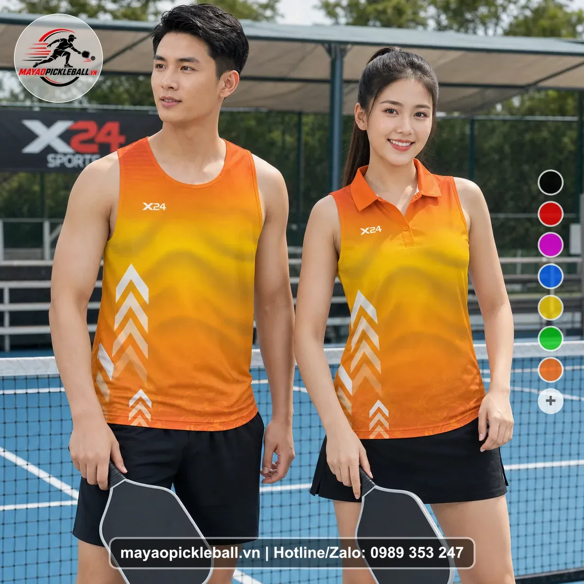 Bộ Quần Áo Pickleball PND-PB-148 Cam