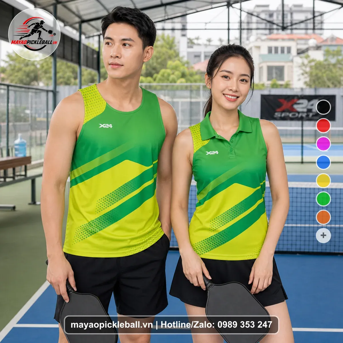 Bộ Quần Áo Pickleball PND-PB-150 Xanh