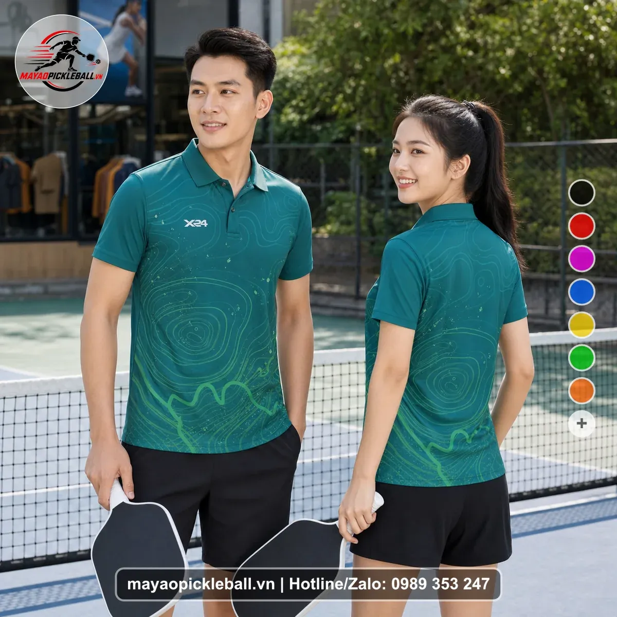 Bộ Quần Áo Pickleball PND-PB-156 Xanh