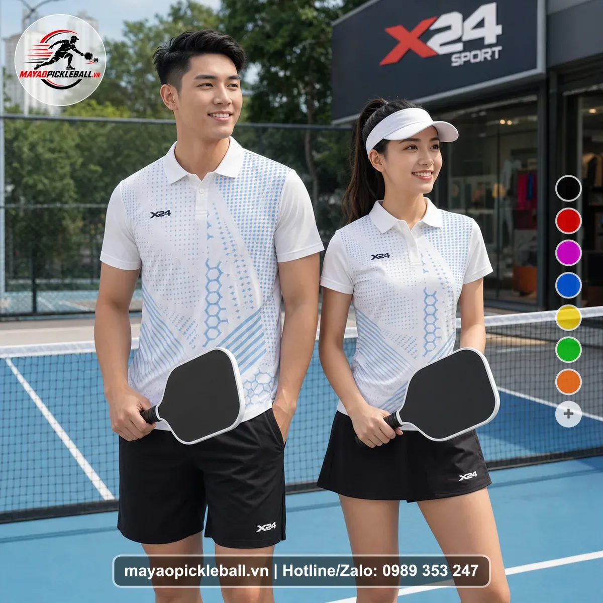 Bộ Quần Áo Pickleball PND-PB-162 Trắng