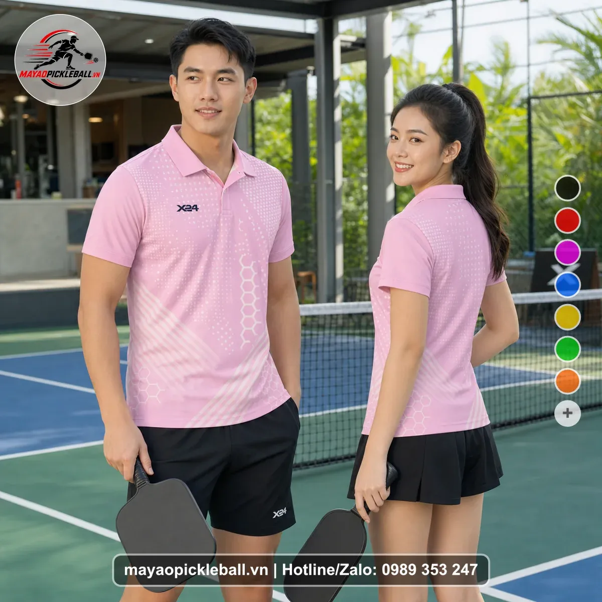 Bộ Quần Áo Pickleball PND-PB-163 Hồng