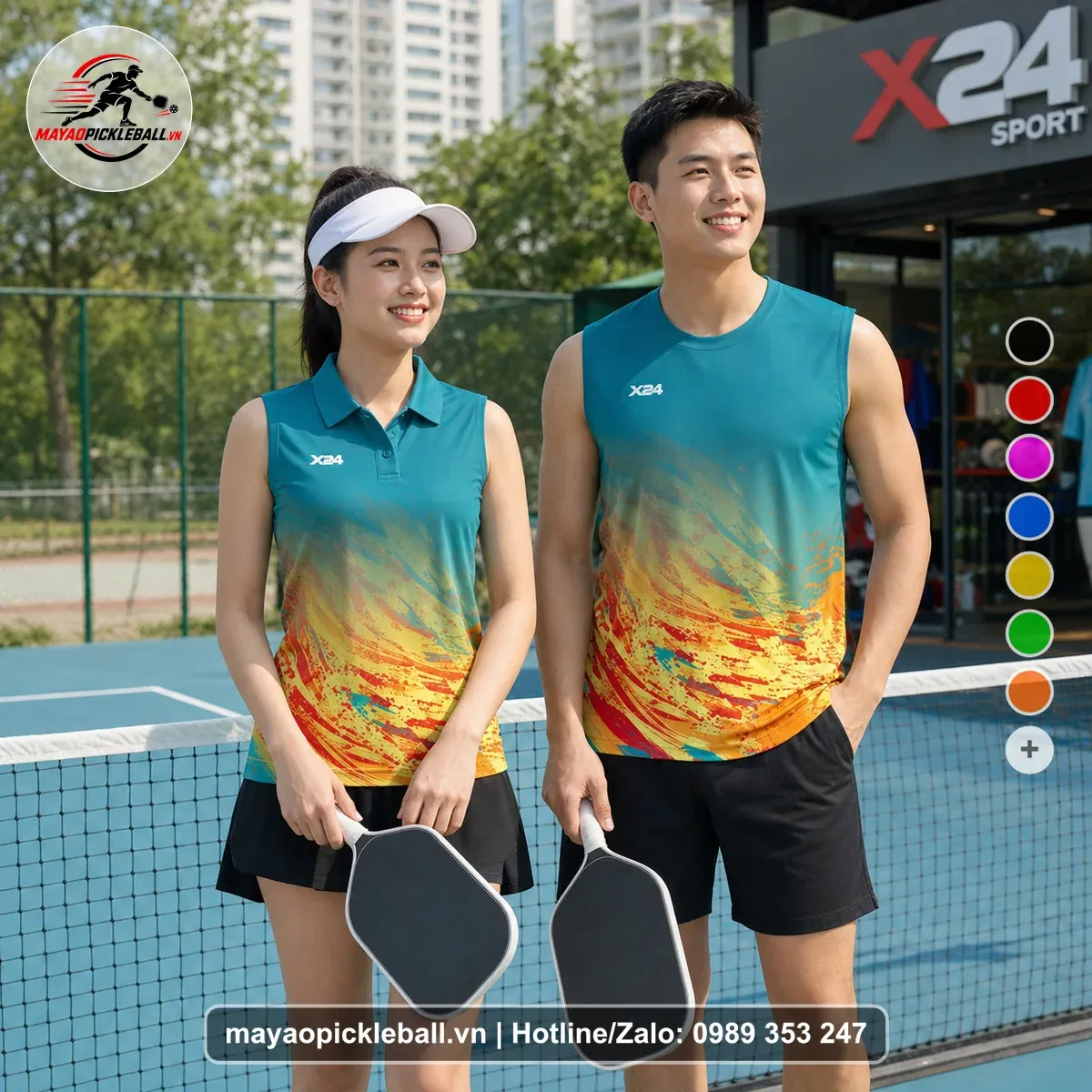 Bộ Quần Áo Pickleball PND-PB-169 Xanh