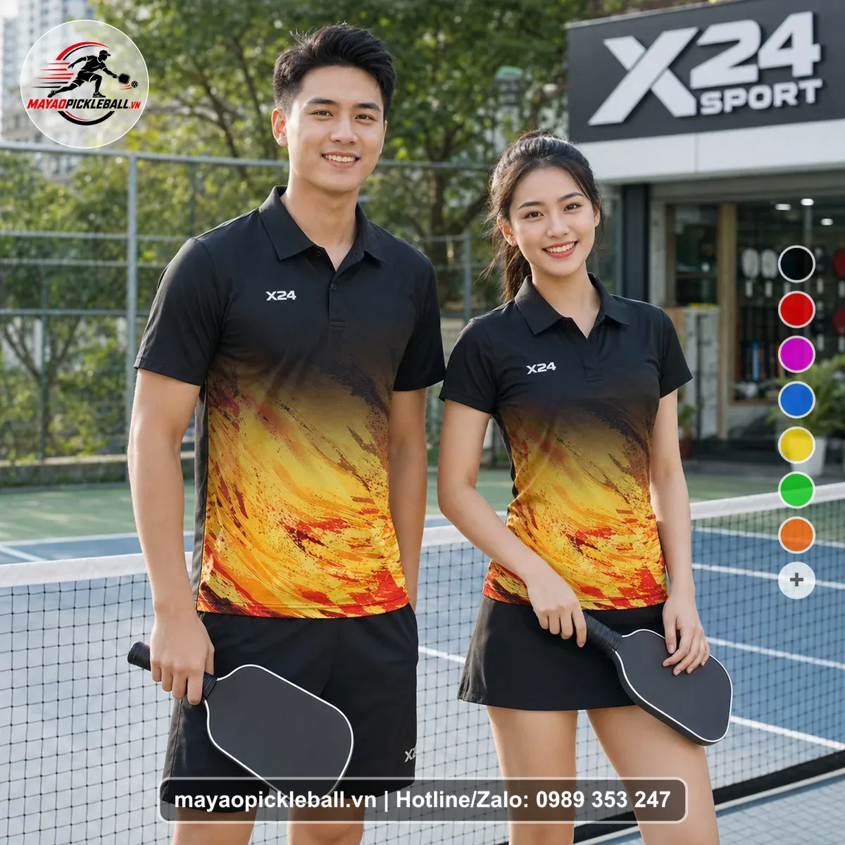 Bộ Quần Áo Pickleball PND-PB-171 Đen