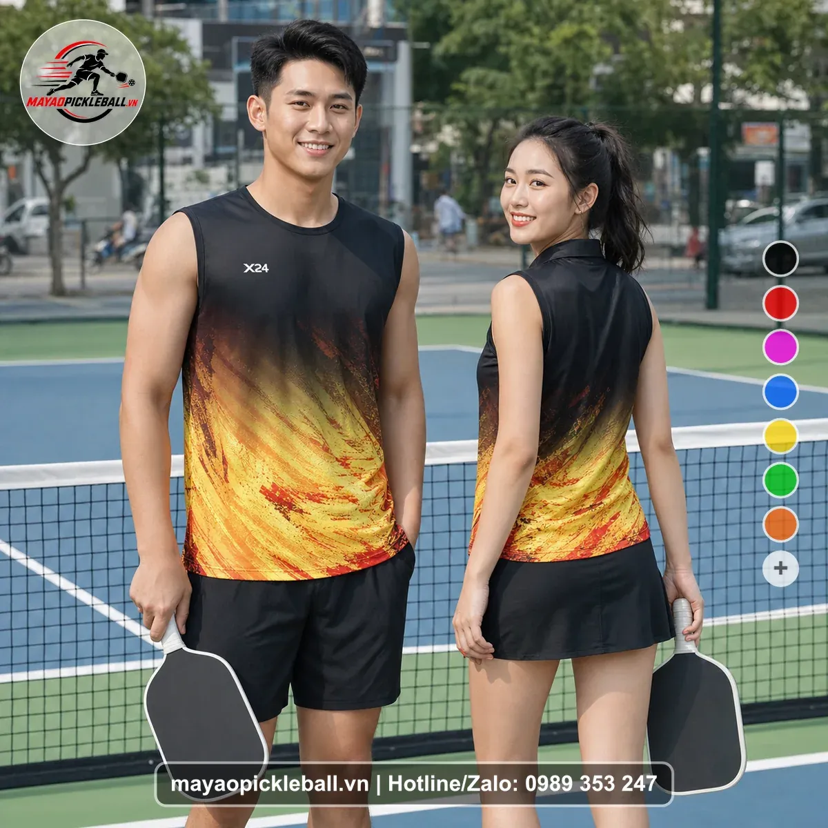 Bộ Quần Áo Pickleball PND-PB-171 Đen