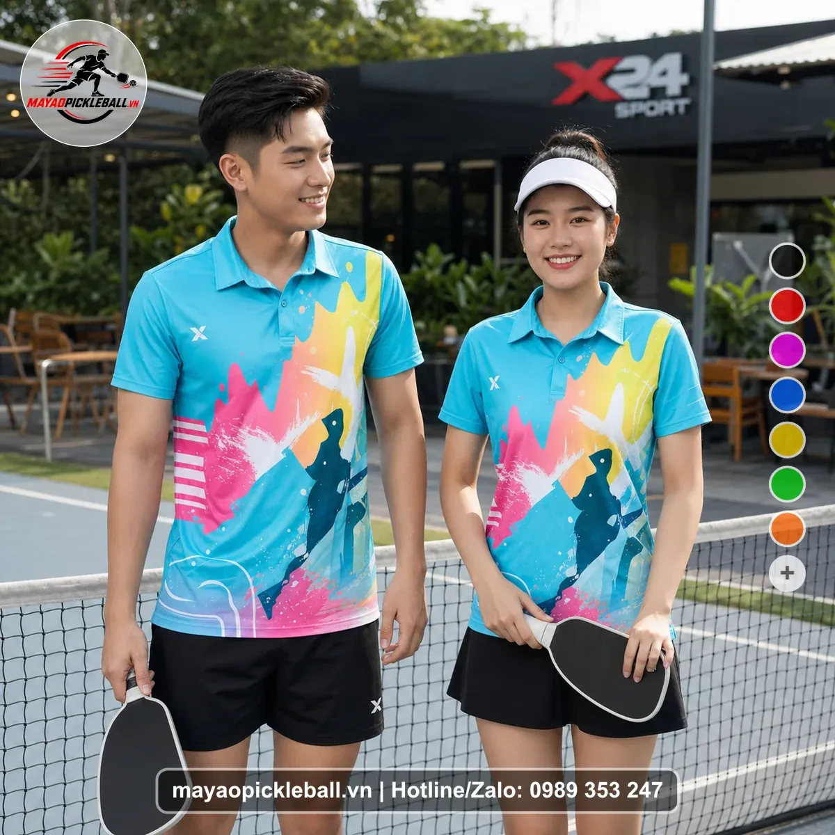 Bộ Quần Áo Pickleball PND-PB-172 Xanh Ngọc Xanh