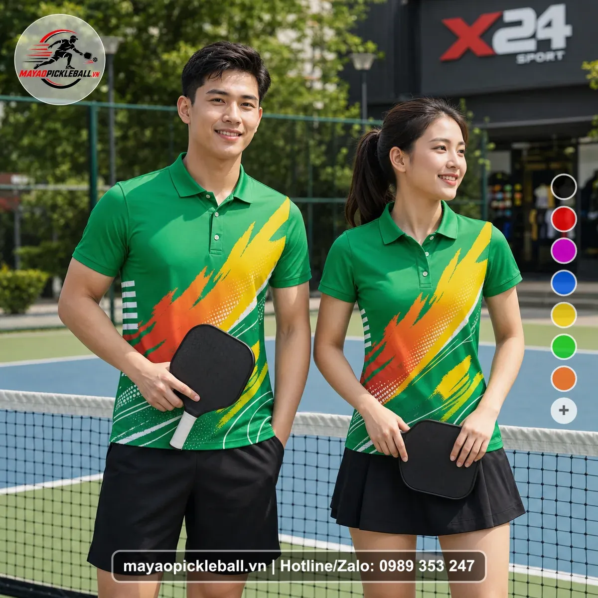 Bộ Quần Áo Pickleball PND-PB-173 Xanh