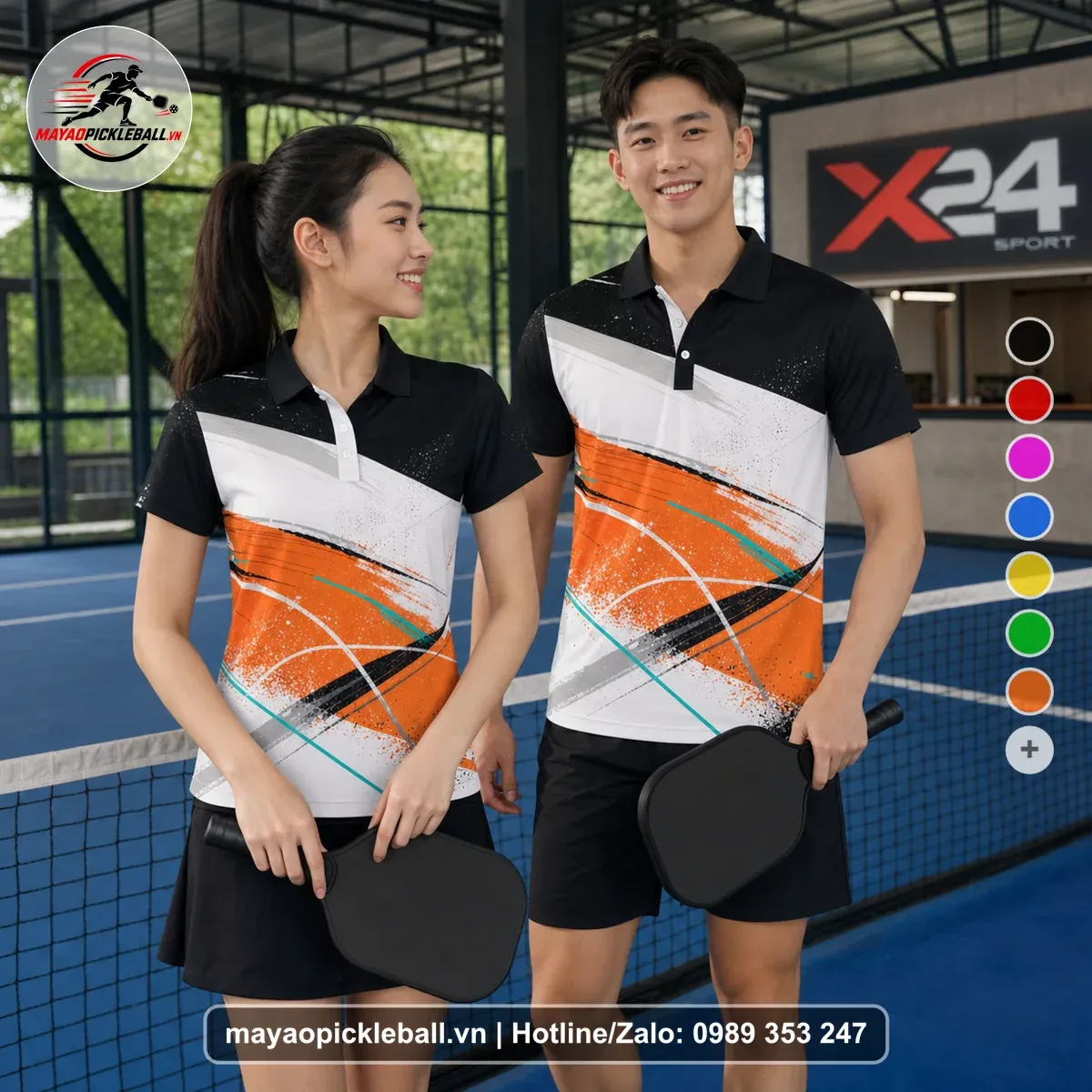 Bộ Quần Áo Pickleball PND-PB-176 Đen