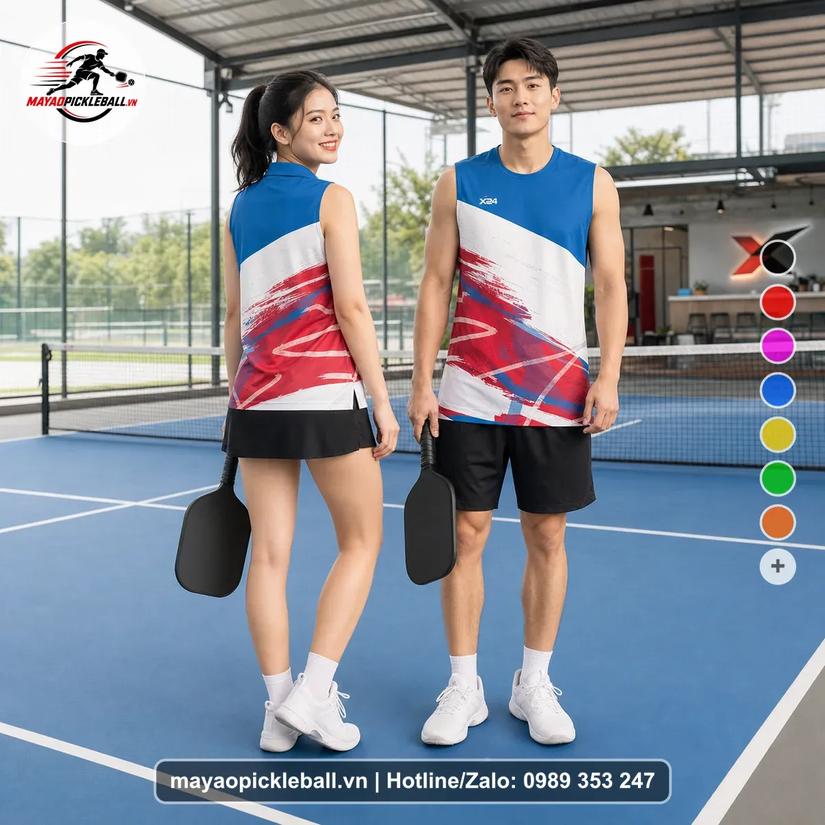 Bộ Quần Áo Pickleball PND-PB-177 Xanh
