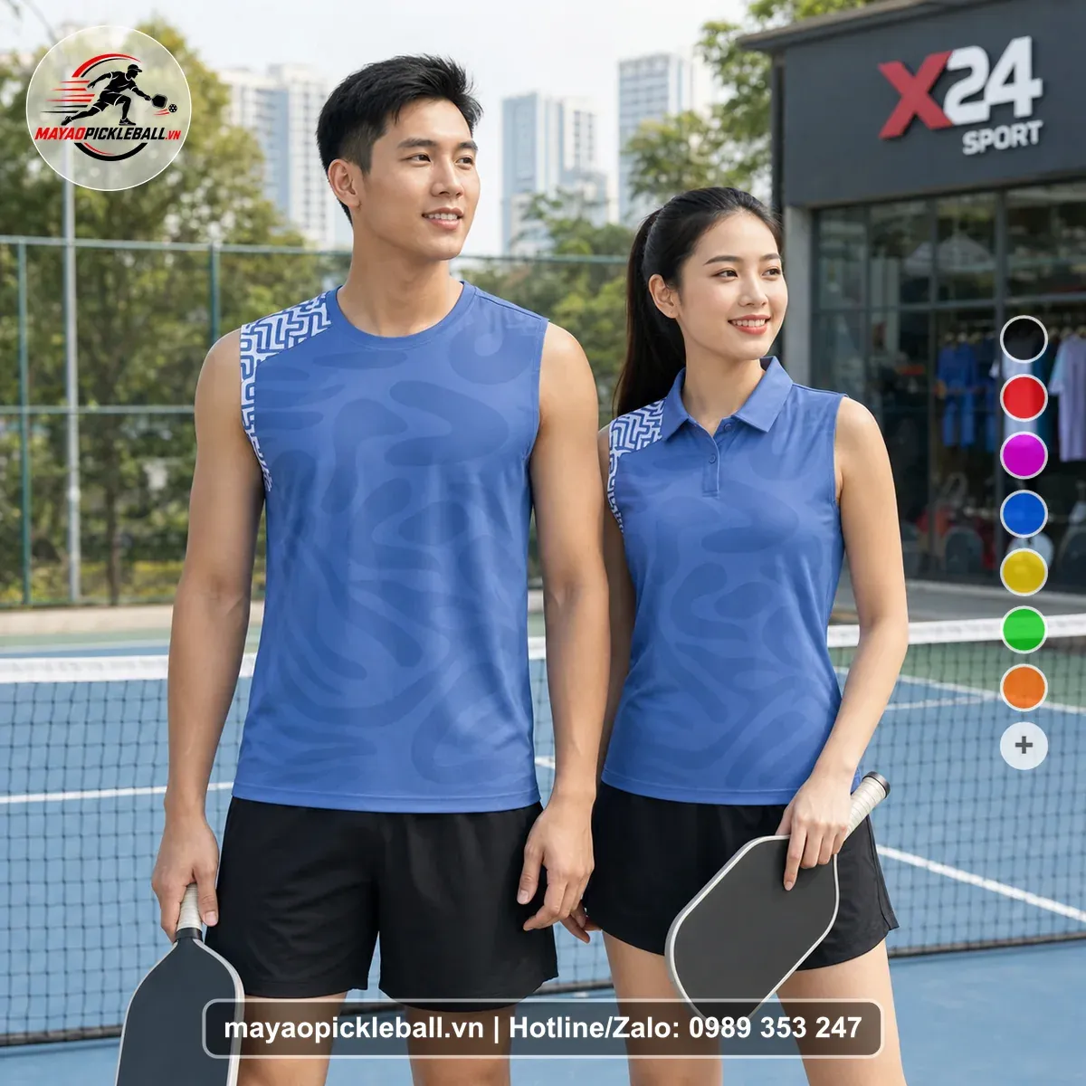 Bộ Quần Áo Pickleball PND-PB-179 Xanh