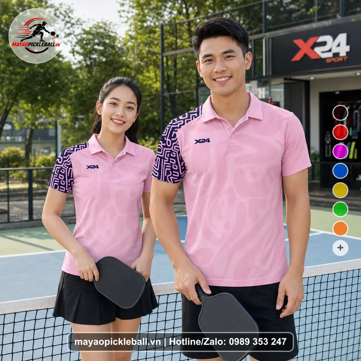 Bộ Quần Áo Pickleball PND-PB-180 Hồng