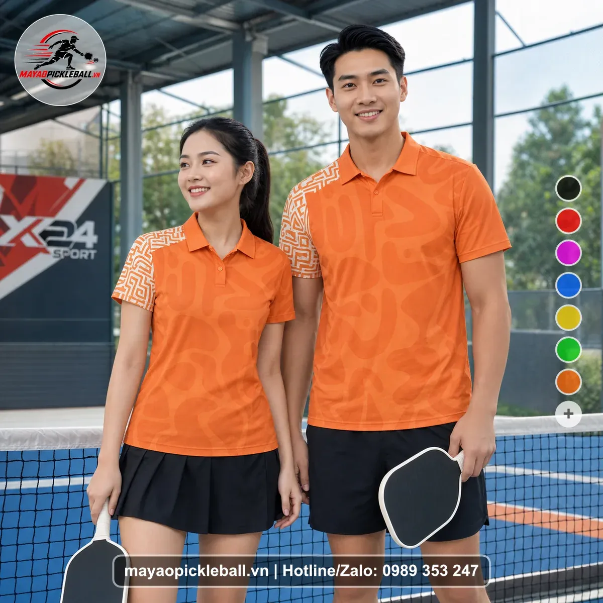 Bộ Quần Áo Pickleball PND-PB-181 Cam