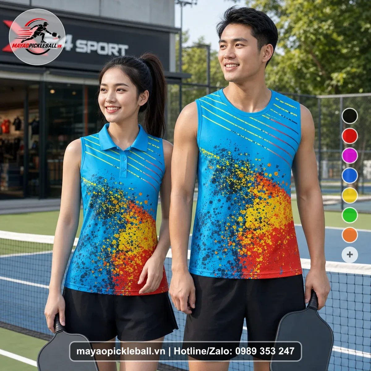 Bộ Quần Áo Pickleball PND-PB-182 Xanh