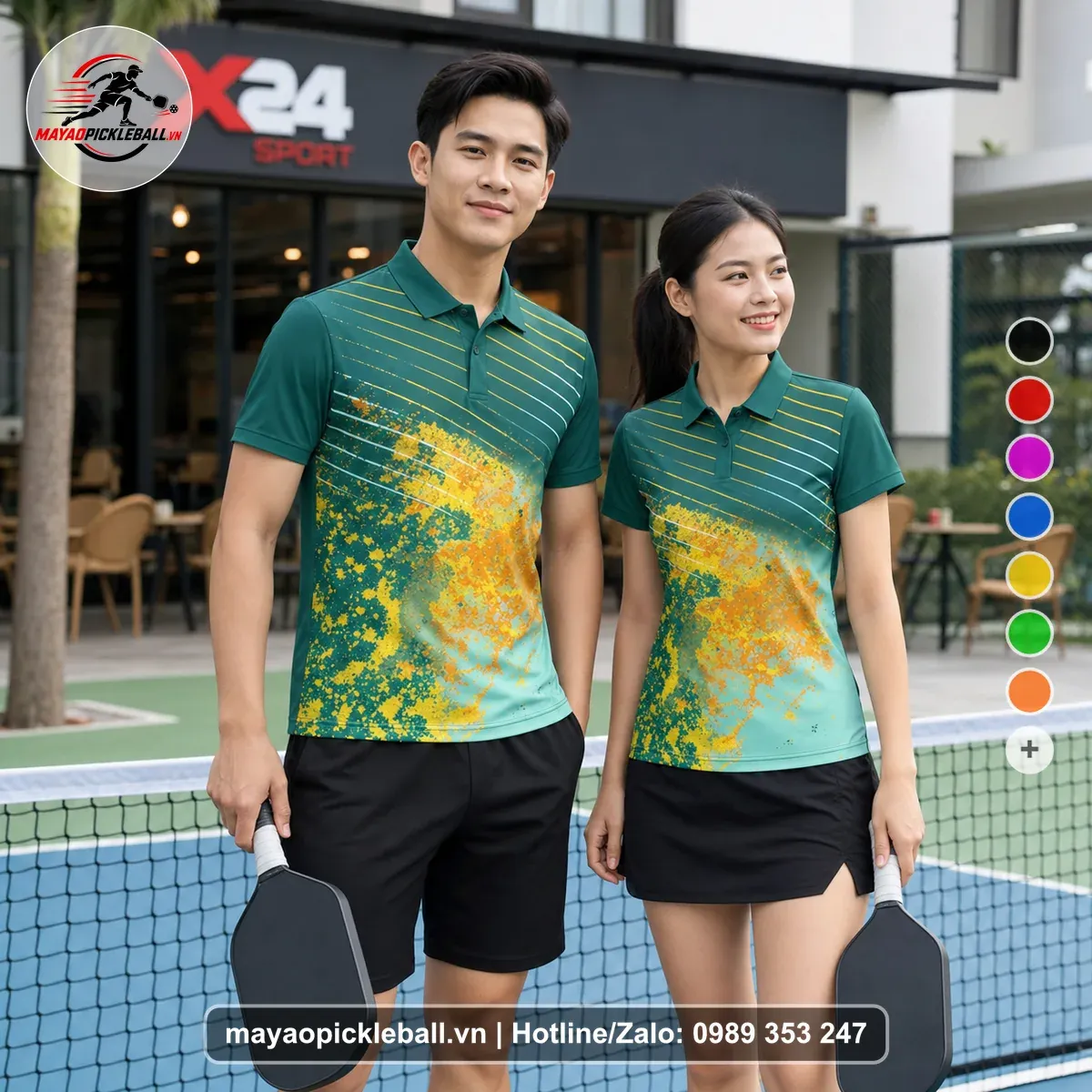Bộ Quần Áo Pickleball PND-PB-183 Xanh