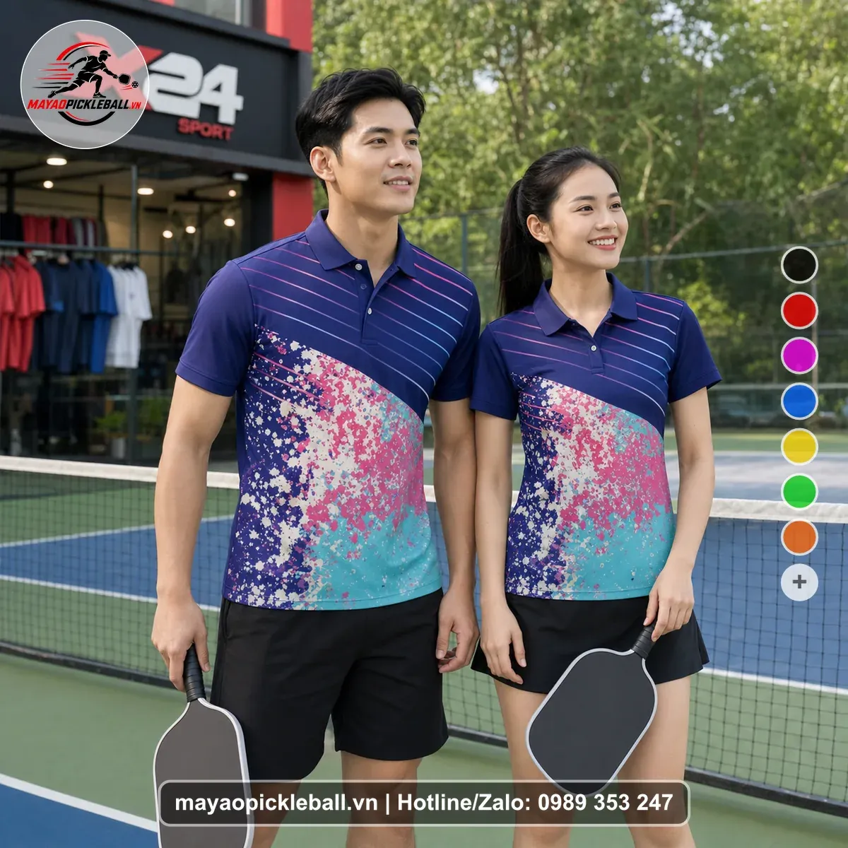 Bộ Quần Áo Pickleball PND-PB-185 Tím