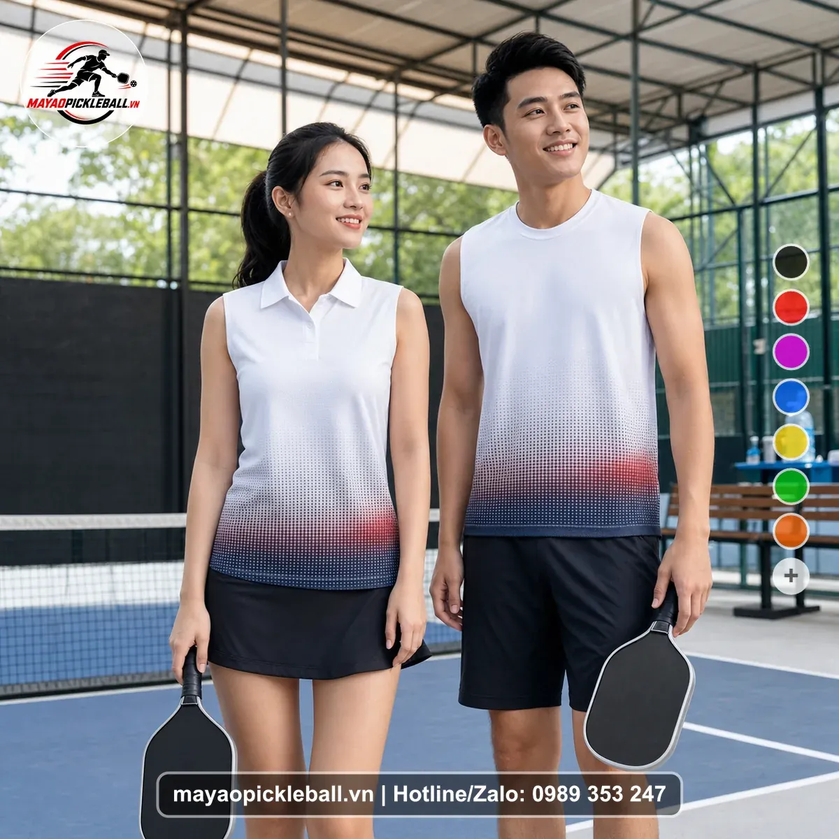 Bộ Quần Áo Pickleball PND-PB-187 Trắng