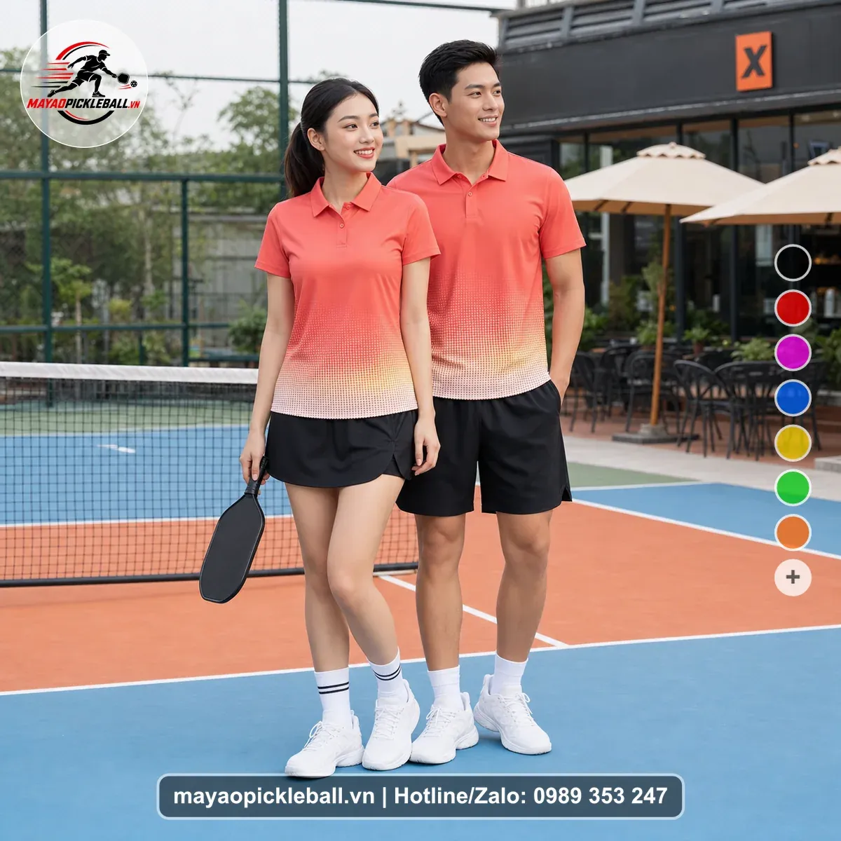 Bộ Quần Áo Pickleball PND-PB-189 Đỏ