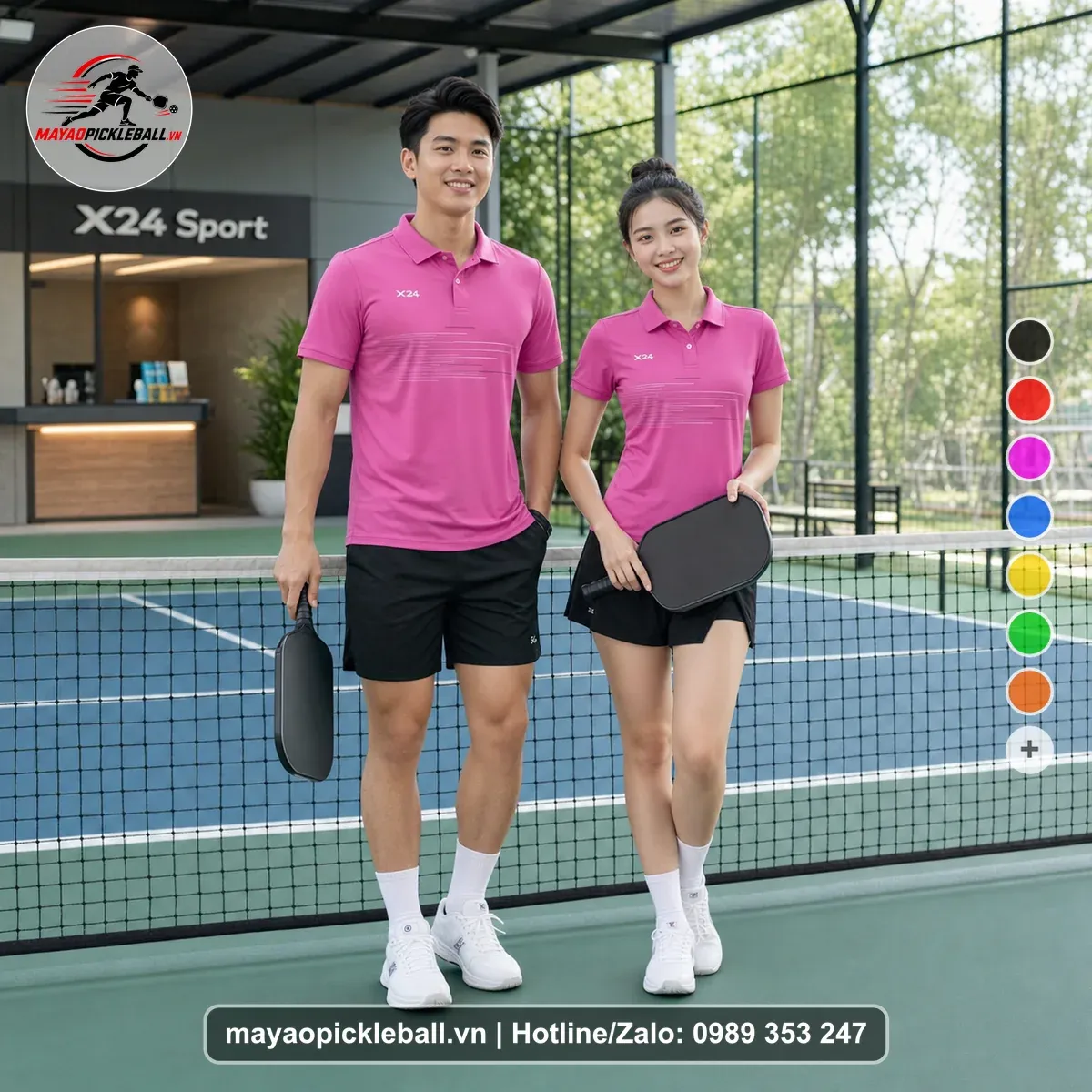 Bộ Quần Áo Pickleball PND-PB-191 Hồng