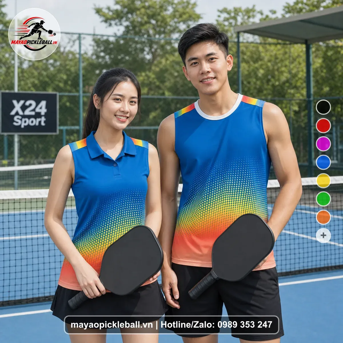 Bộ Quần Áo Pickleball PND-PB-194 Xanh