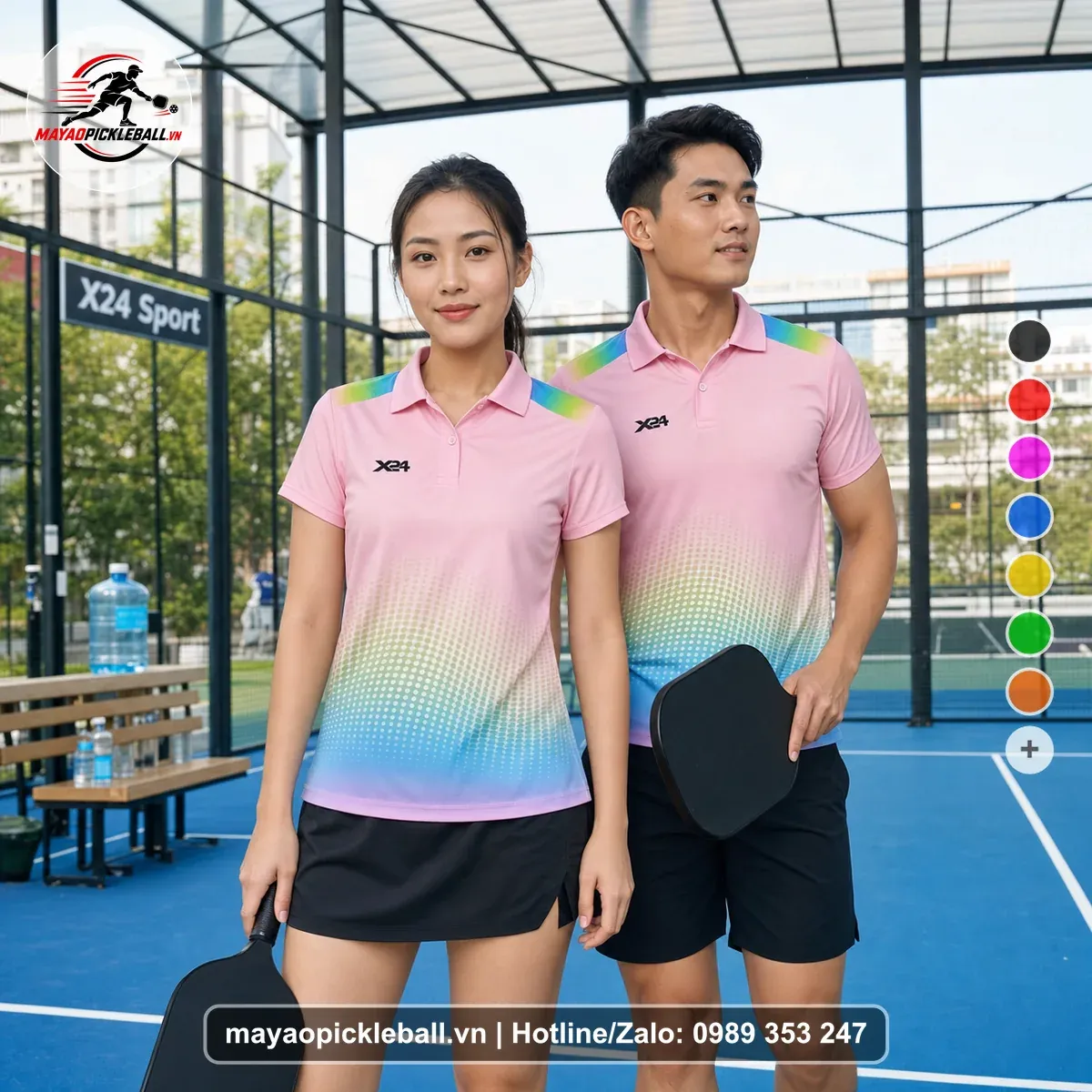 Bộ Quần Áo Pickleball PND-PB-195 Hồng