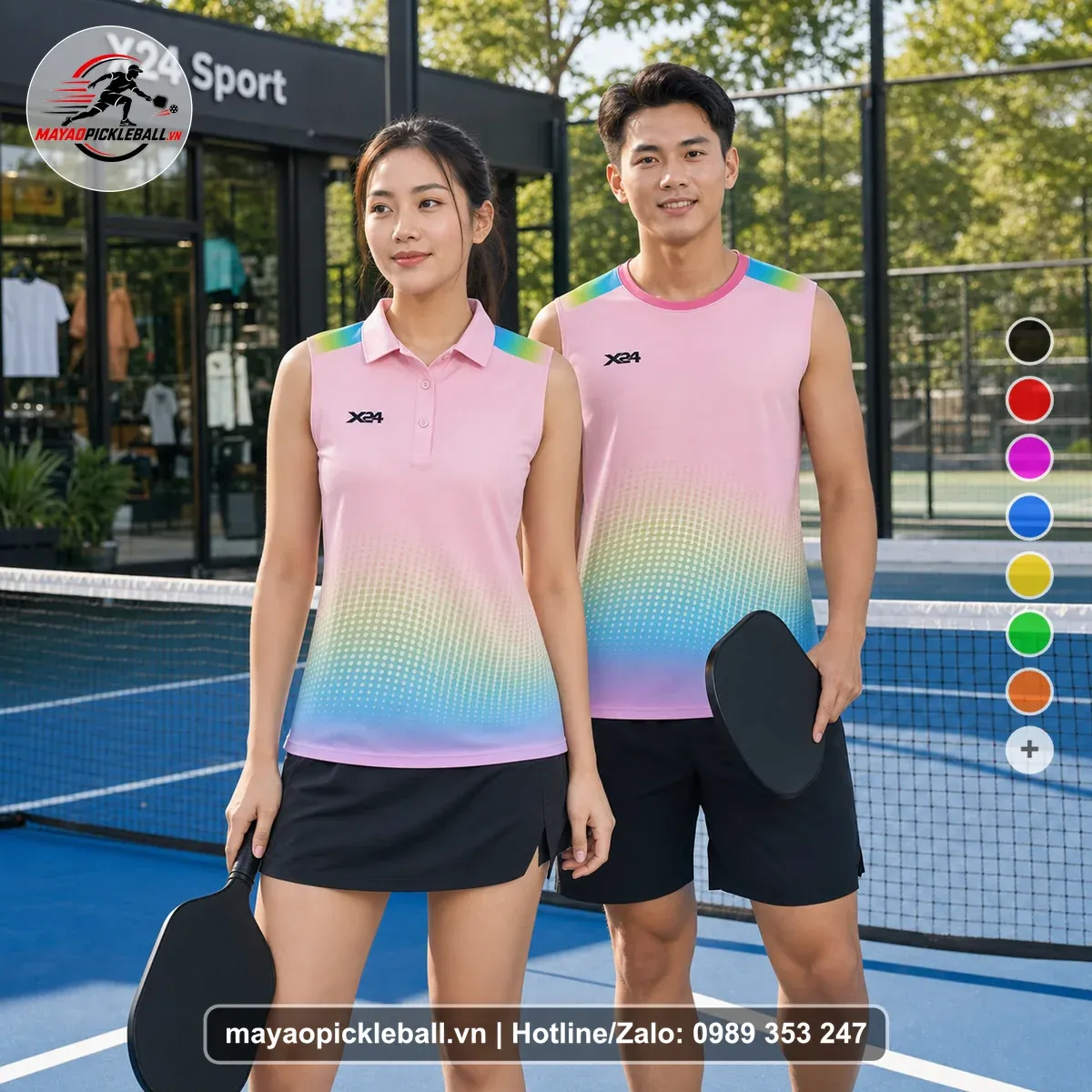 Bộ Quần Áo Pickleball PND-PB-195 Hồng