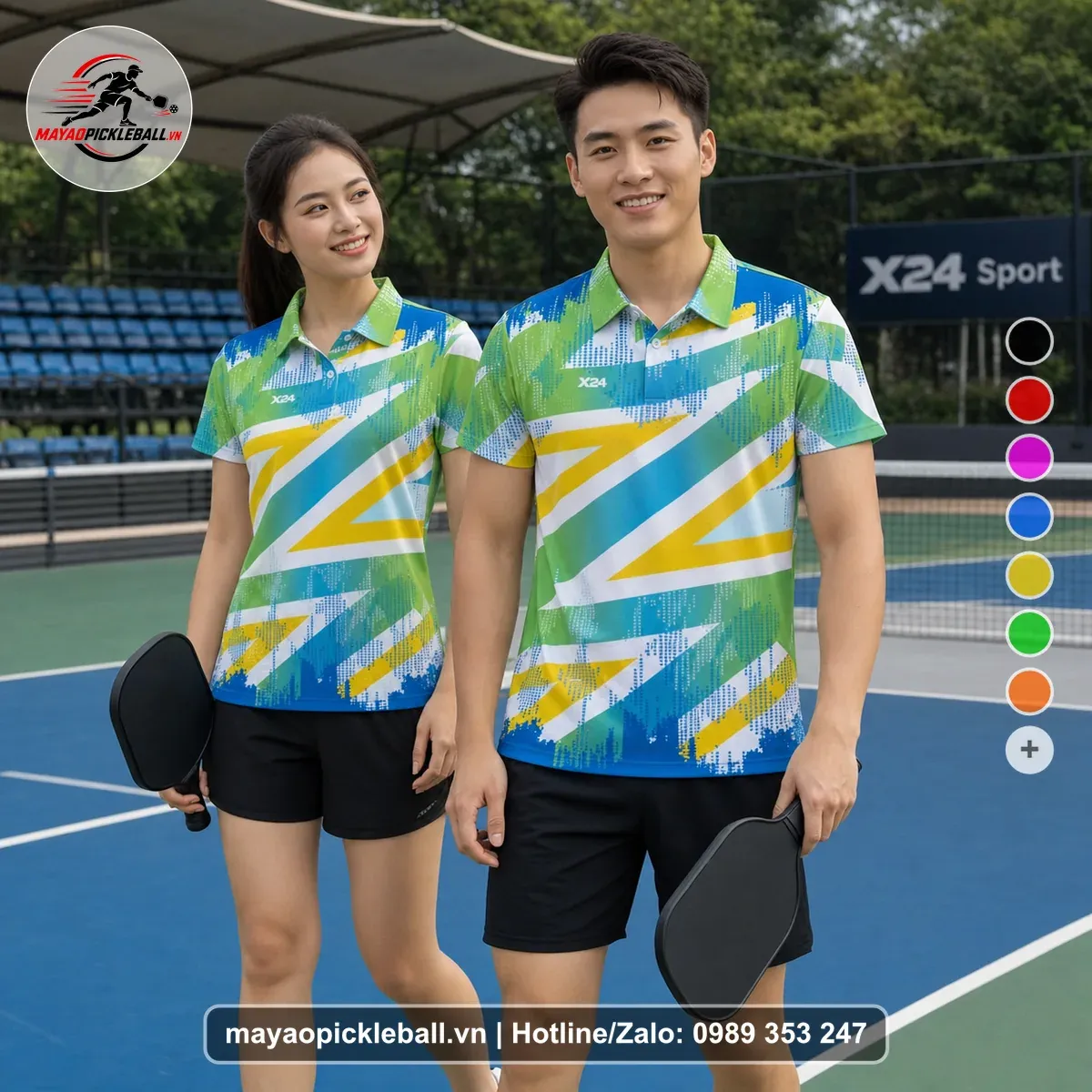 Bộ Quần Áo Pickleball PND-PB-196 Xanh