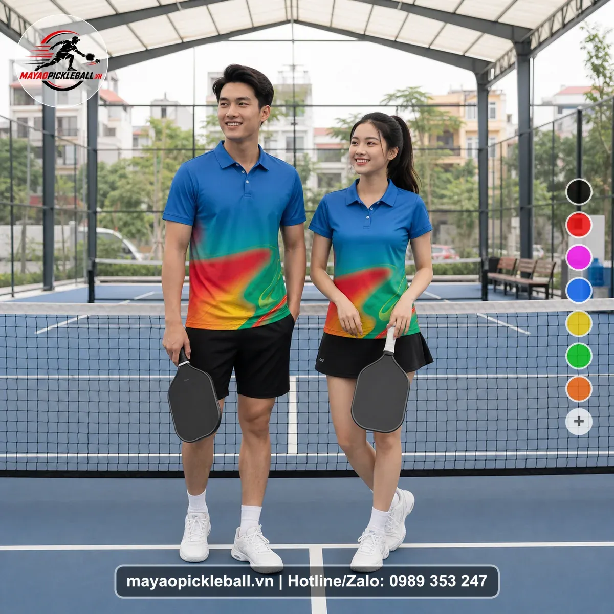 Bộ Quần Áo Pickleball PND-PB-204 Xanh