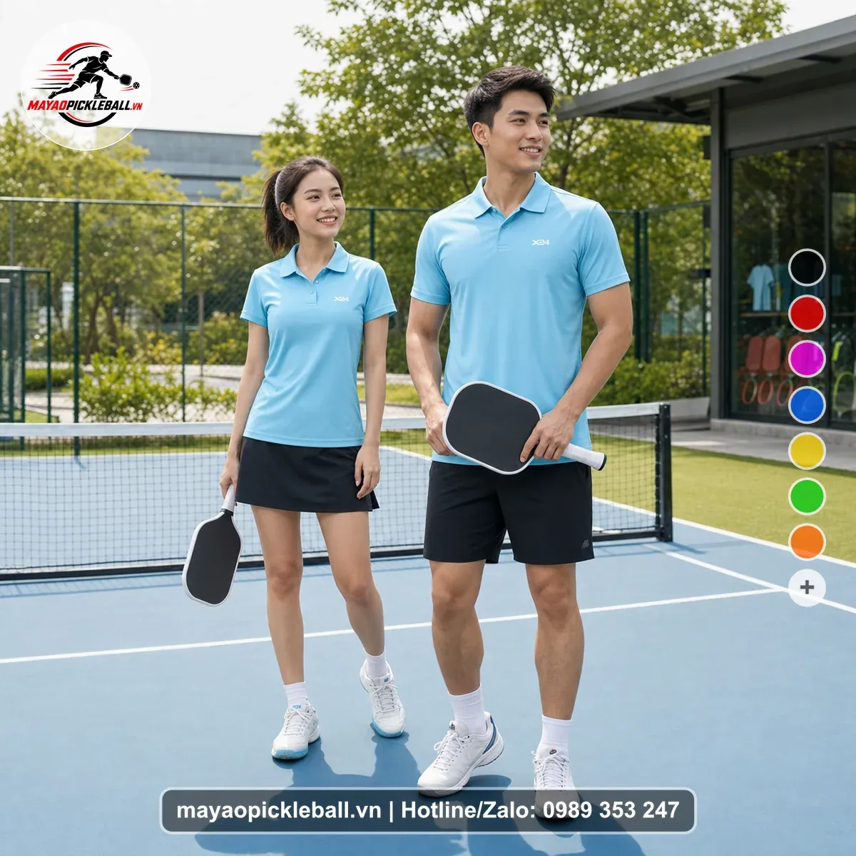 Bộ Quần Áo Pickleball PND-PB-207 Xanh
