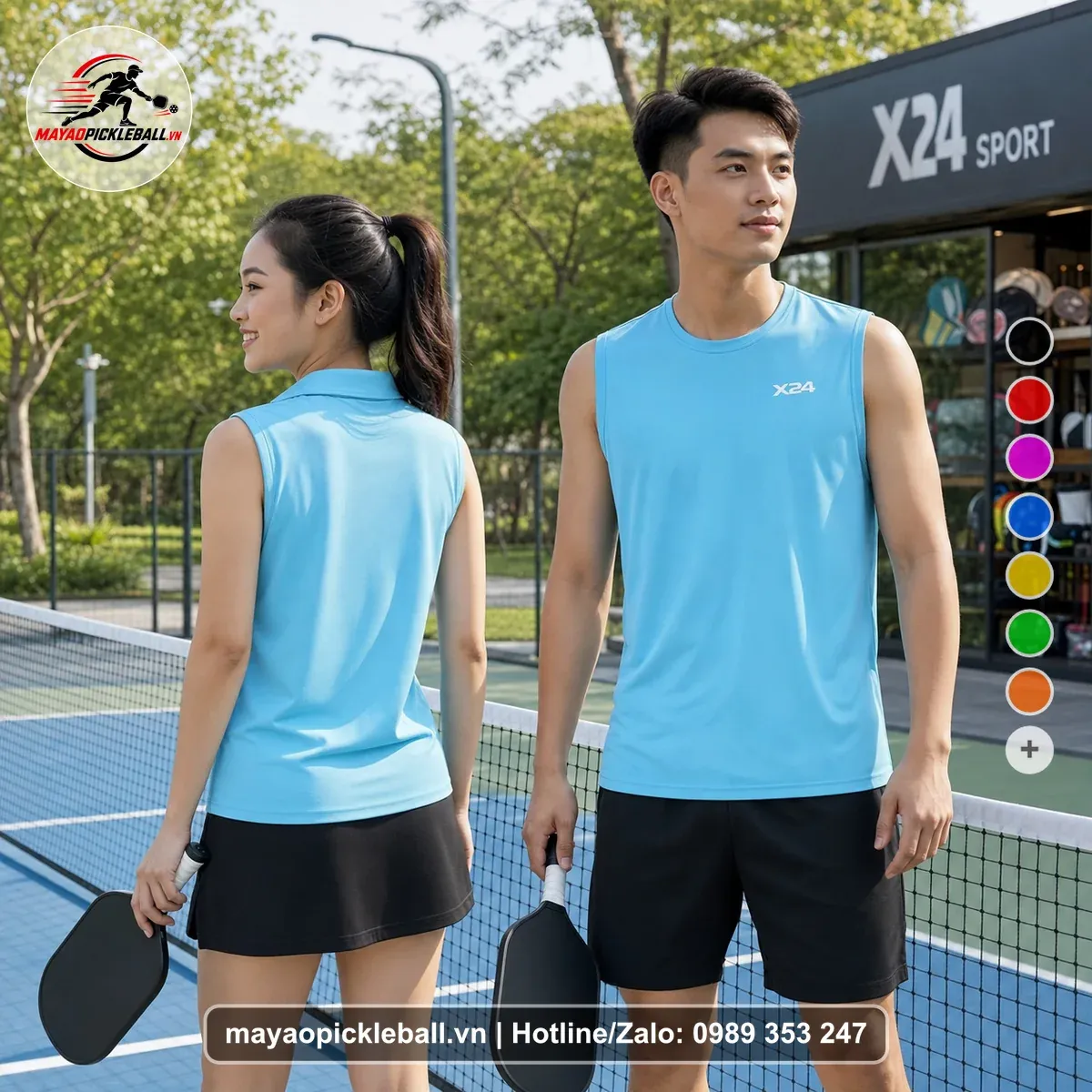 Bộ Quần Áo Pickleball PND-PB-207 Xanh