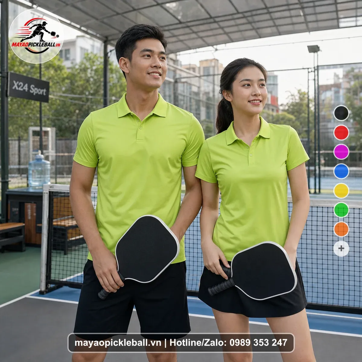 Bộ Quần Áo Pickleball PND-PB-208 Xanh
