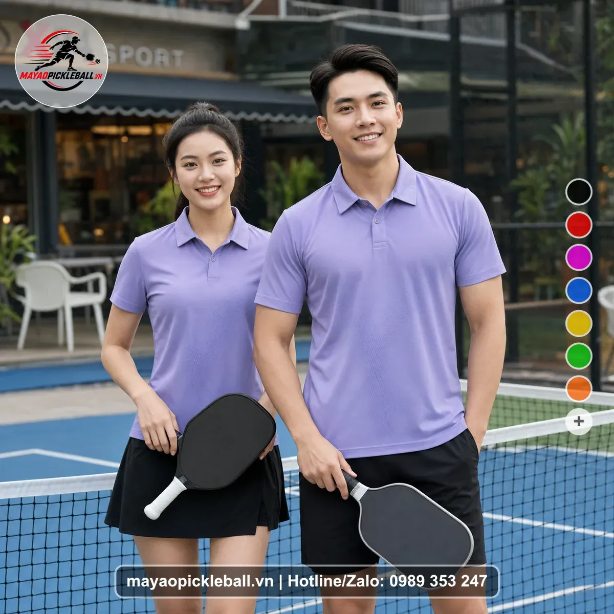 Bộ Quần Áo Pickleball PND-PB-209 Tím