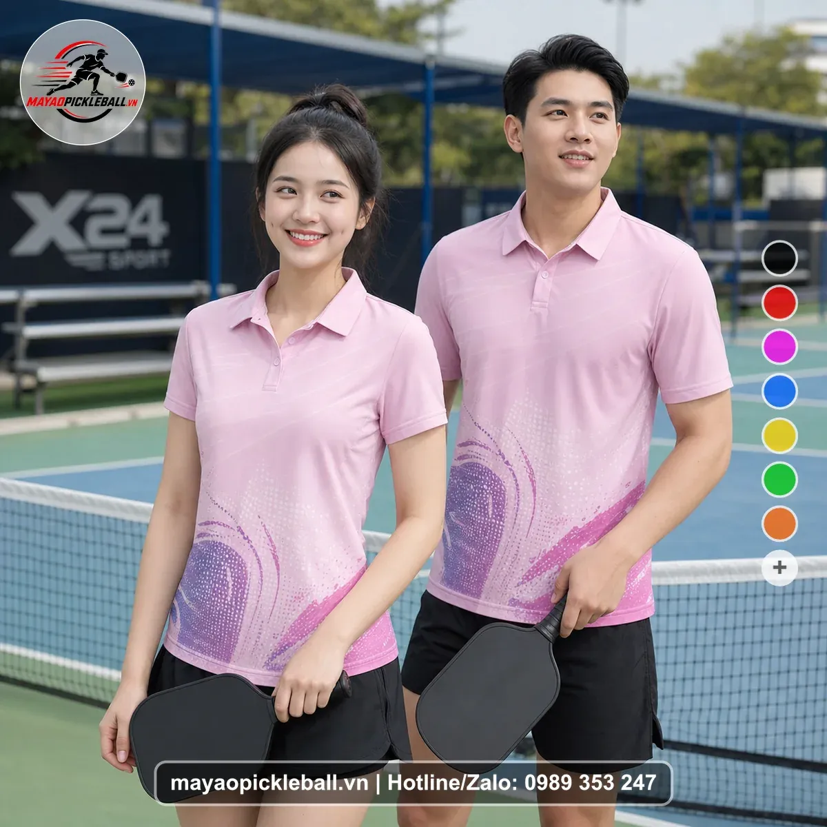 Bộ Quần Áo Pickleball PND-PB-216 Hồng