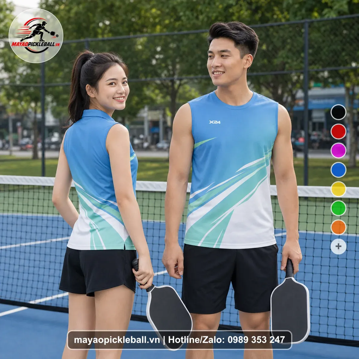Bộ Quần Áo Pickleball PND-PB-219 Xanh