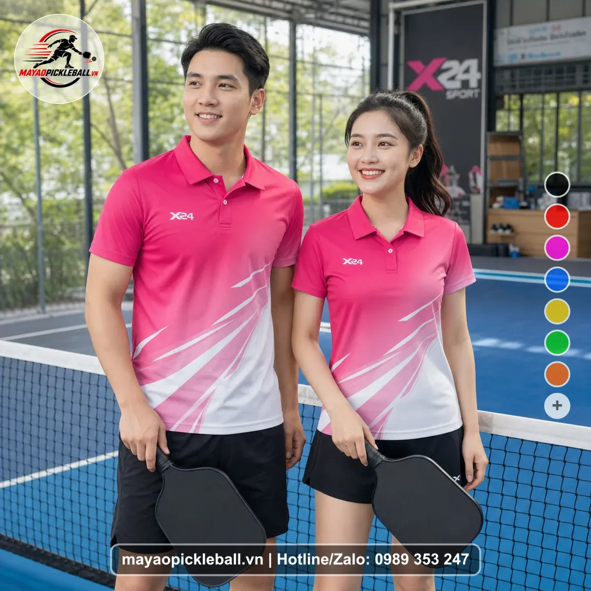 Bộ Quần Áo Pickleball PND-PB-220 Hồng